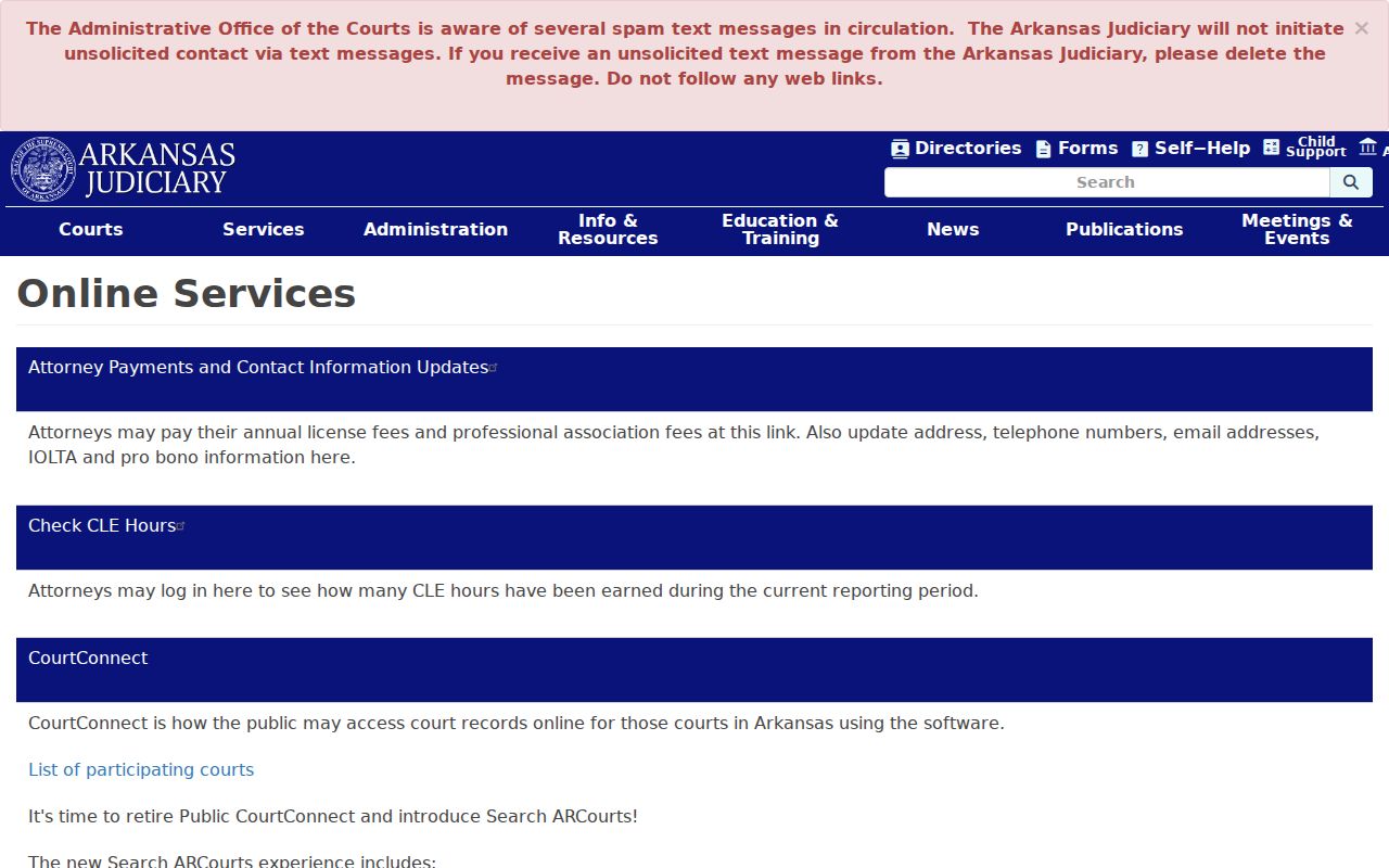 Howard County court docket Arkansas online services