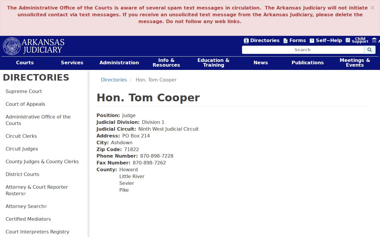 Division 1 judge profile for a Howard County criminal docket
