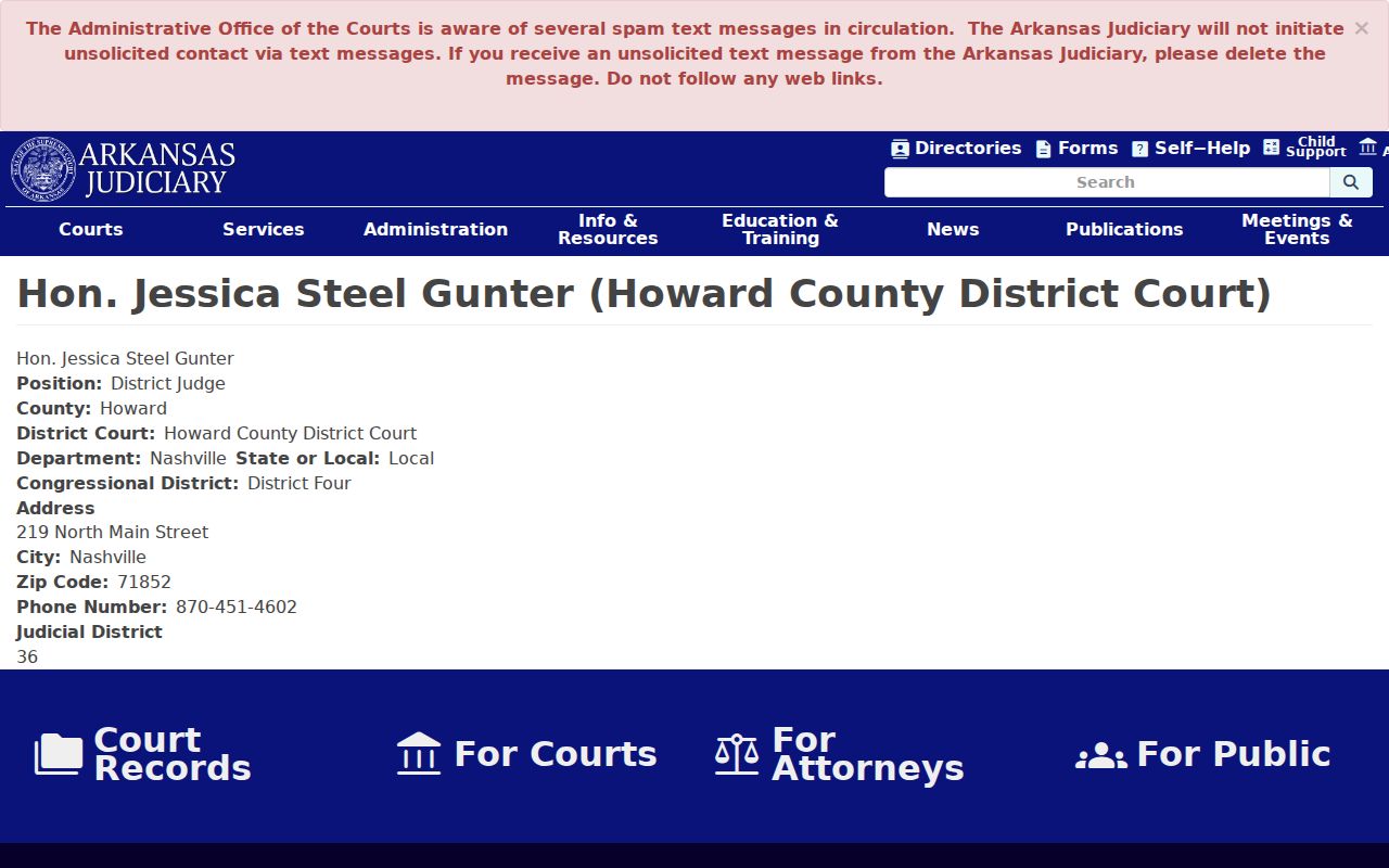 District judge profile connected to the Nashville court docket