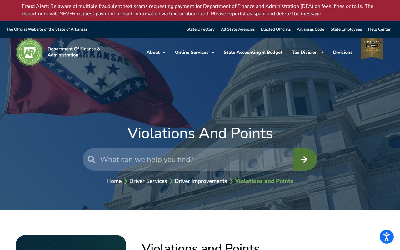Howard County traffic court records DFA violation codes